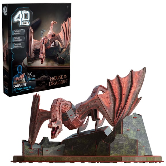 4D Build, House of the Dragon Caraxes 3D Puzzle Model Kit