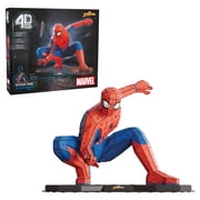 4D Build, Marvel Spider Man 3D Puzzle Model Kit Full-Body Pose, Marvel Collectibles & Desk D cor, Adult Puzzles, Building Toys, 195 Pieces, 3D Puzzles, Gift Ideas for Ages 12 & Up