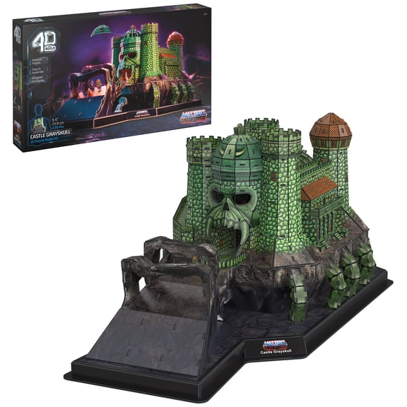 4D Build, Masters of the Universe Castle Grayskull 3D Model Kit , He-Man Collectibles, Desk Dcor, Adult Puzzles, 3D Puzzles for Adults & Teens, 439 Pieces, for Ages 12 & Up