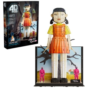4D Build, Netflix Young Hee Doll 3D Puzzle Model Kit with Stand