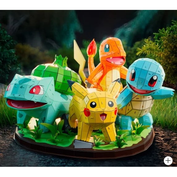 4D Build Pokémon Starter Set 3D Model Kit - Walmart.com