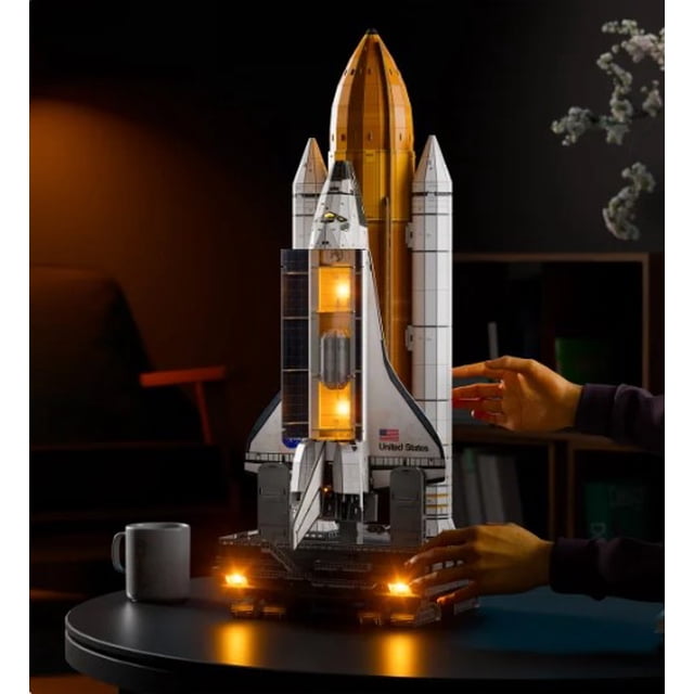 4D Build Space Shuttle 3D Model Kit with LED Lights - Walmart Business ...