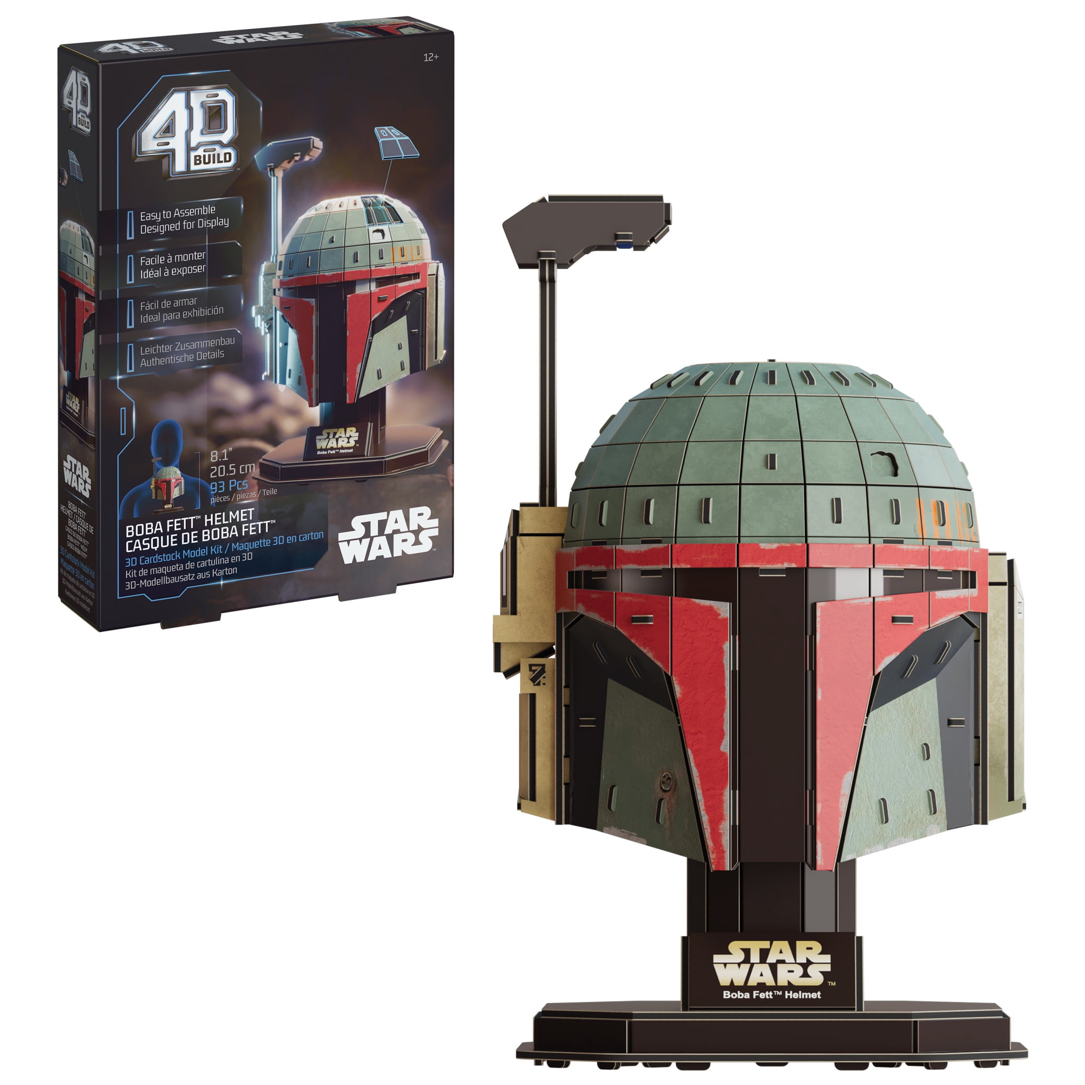 4D Build Adult Toy, Star Wars Boba Fett 3D Cardstock Model Kit