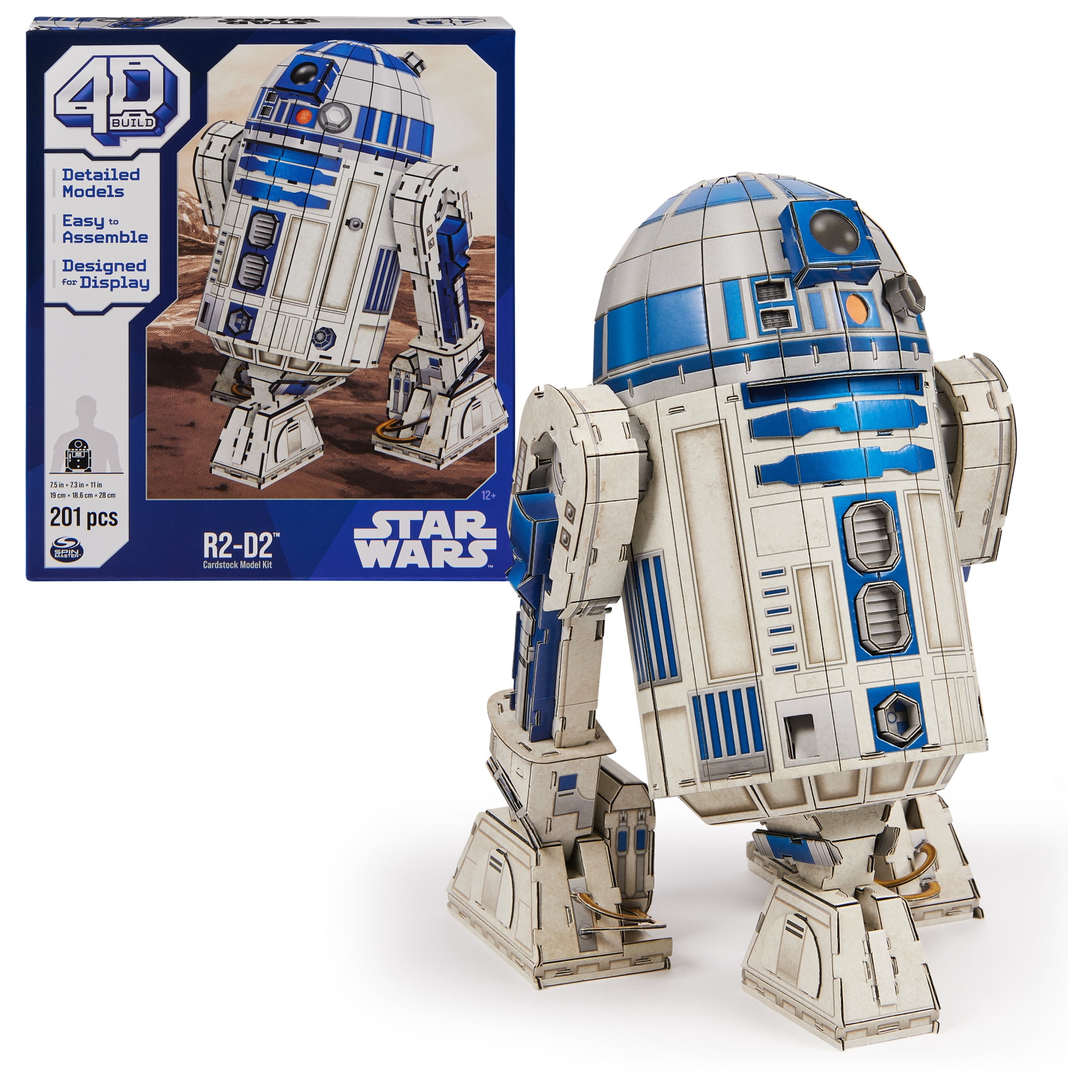 4D Build, Star Wars R2-D2 Cardstock Model Kit