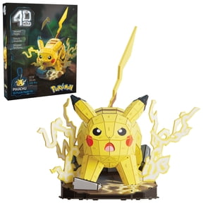 4D Build, Pokmon Pikachu 3D Model Kit, Pokmon Figure, Kanto First Partner Collection, Desk Dcor, 201 Pieces, Gift Ideas for Ages 12 & Up