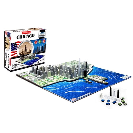 4D Cityscape: 4D Chicago Cityscape Time Puzzle (Other)