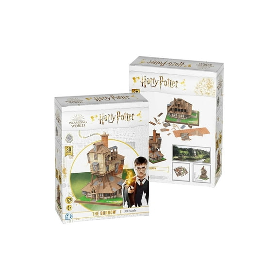 4D Cityscape Harry Potter 3D Paper Puzzles (The Burrow Paper Puzzle)