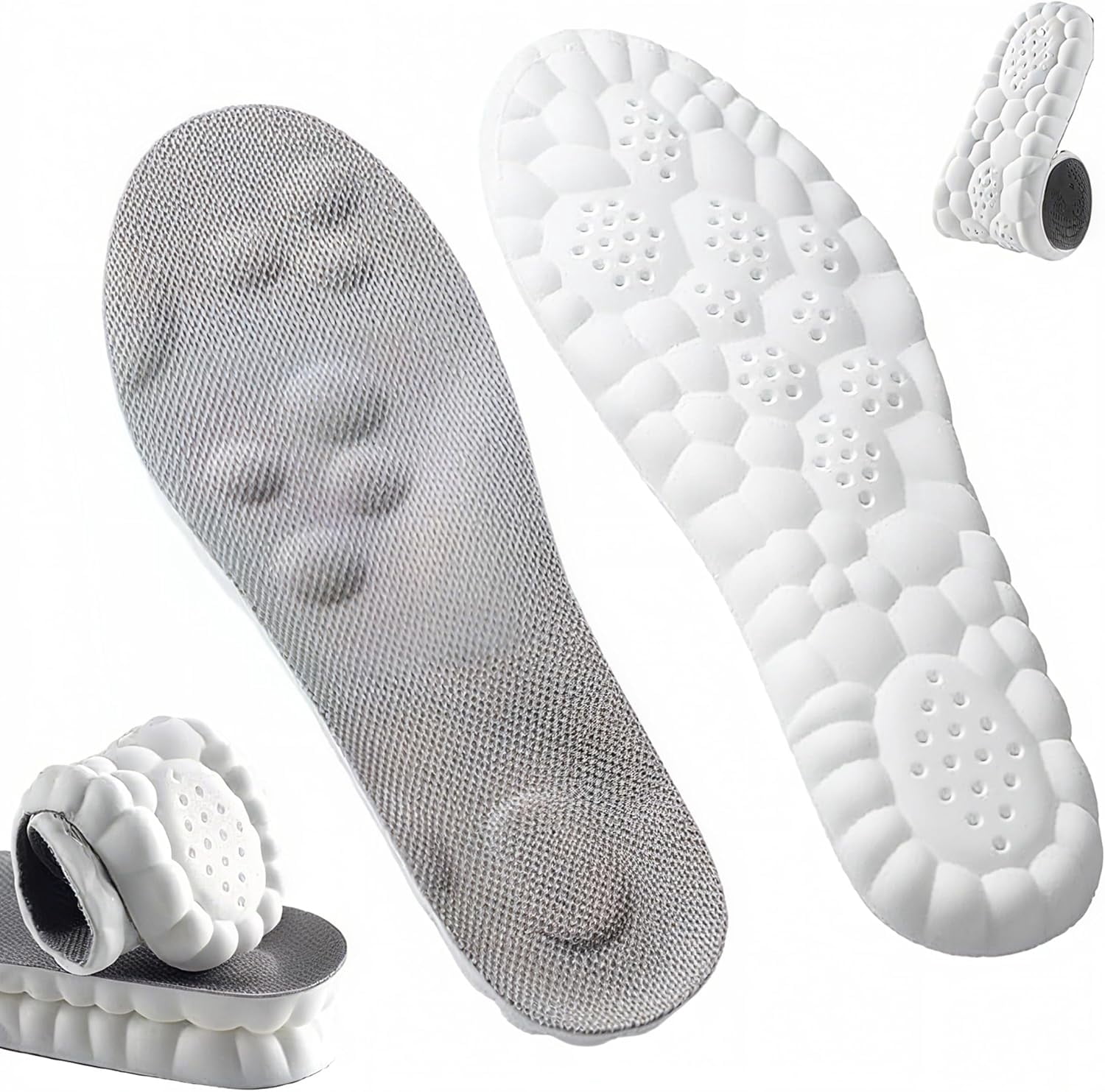 Path Feel Insole 4D Cloud-Feel Insoles, Unisex, Memory Foam Boot Insoles, Comfortable ...