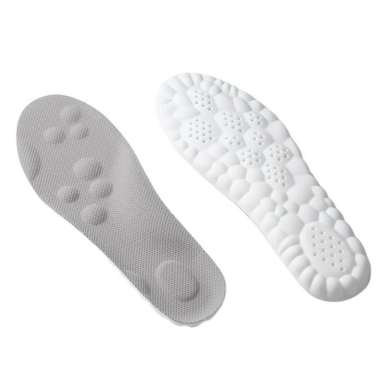 4D Cloud Insoles for Men and Women, Arch Support Insoles, Memory Foam Insoles, Shock Absorption and Cushioning Sports Shoe Insoles for Foot & Joint Support, Work Boot Insoles