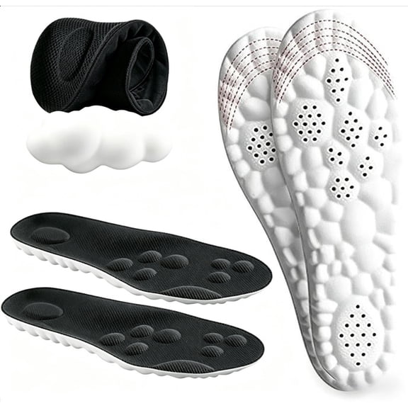 4D Cloud Insoles for Men - Insoles for Boots, Work Insoles, Mens Shoe Insoles