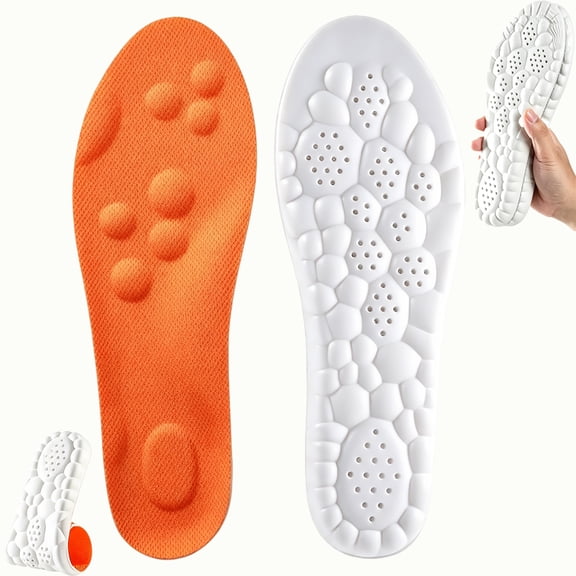 4D Cloud Memory Foam Insoles for Men Women – Arch Support, Cushioned, Fits All Shoes,Memory Foam Orthopedic Insoles for Shoes