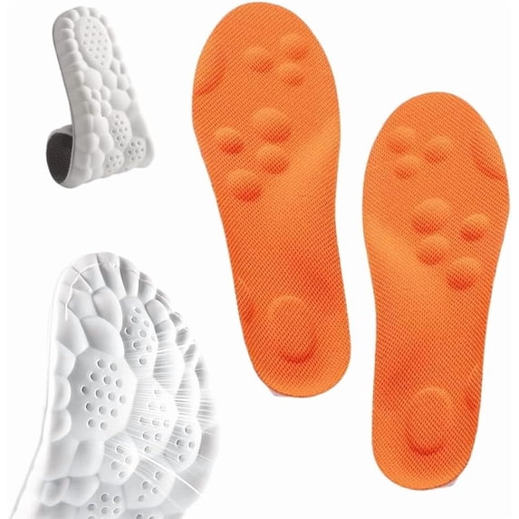 4D Cloud Technology Insole, Super Soft Revolutionary Orthopedic Insole, High Elastic u-Shaped Ultra Comfort Insole Breathable Shock Absorption Insoles for Foot & Joint Support