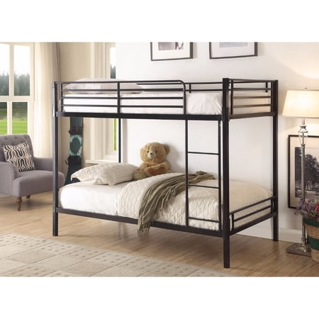 4D Concepts Boltzero Twin over Twin Bunk Bed in Black