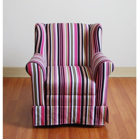 4D Concepts Girls Wingback Chair -Striped K3837-A192