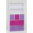 thumbnail image 1 of 4D Concepts Kids Bookshelf with Fabric Storage Bins, Multiple Finishes, 1 of 3