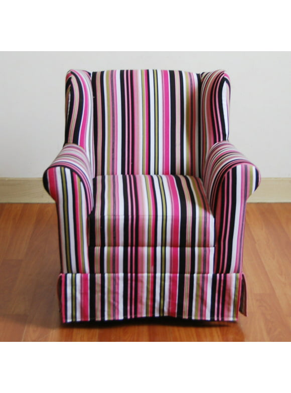 4D Concepts Wingback Arm Chair - Striped