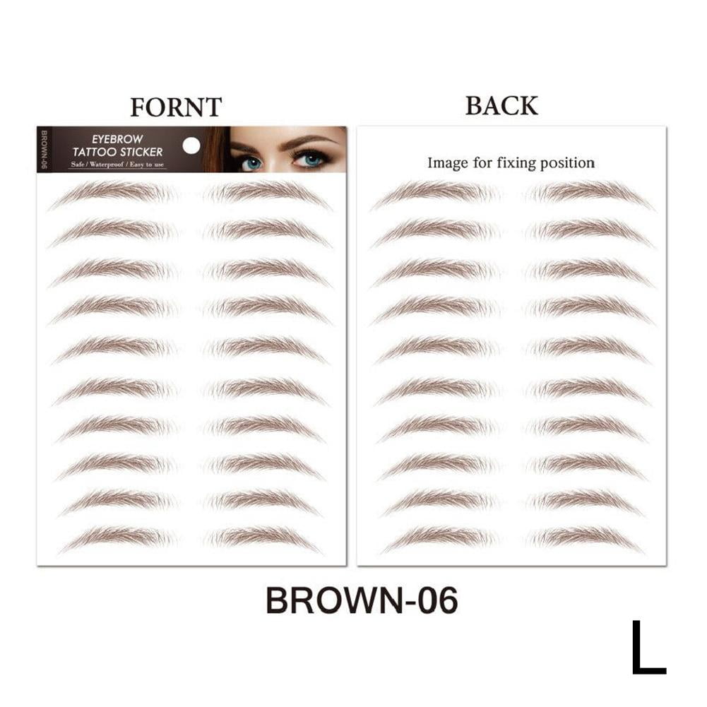 4D Hair Like Eyebrows Stickers Makeup Waterproof Eyebrow Cosmetics