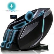 4D Massage Chair: Full Body Zero Gravity Massage Chair Full Body SL Track Chair Massage Black