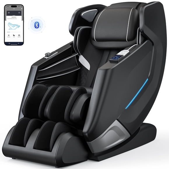 Upgo 4D Massage Chair, Full Body Zero Gravity Recliner with SL Track, APP Control, Bluetooth,and Electric Calfrest Extension