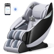 Upgo 4D Massage Chair with APP Control, 55" SL Track, 3 Zero Gravity Modes, Leather
