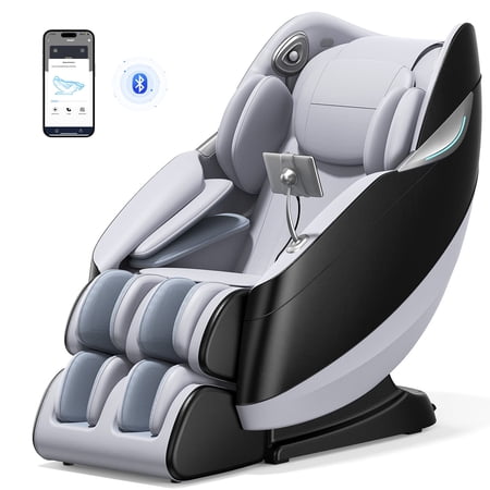 Upgo 4D Massage Chair with APP Control,55" SL Track,3 Zero Gravity Modes,Leather