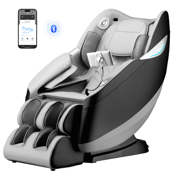 Upgo 4D Massage Chair with APP Control,55" SL Track,3 Zero Gravity Modes,Leather