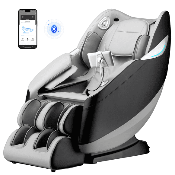 Upgo 4D Massage Chair with APP Control,55" SL Track,3 Zero Gravity Modes,Leather