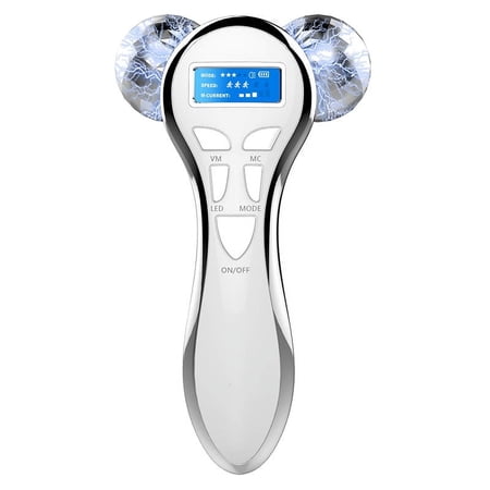 4D Microcurrent Facial Massager Roller USB Rechargeable Face Lift Beauty Roller