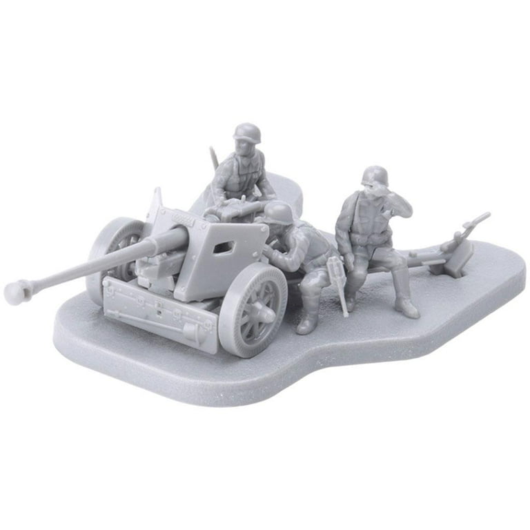 4D Model Toy Toys Puzzles Adjustable Assembly Anti-Tank 1/72 Scale
