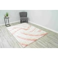 thumbnail image 1 of 4D Shaggy Rug Hand Carved Plush Thick Modern Contemporary Abstract For Living Room Bedroom 6483 (5'2"x7'5",Pink), 1 of 7