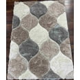 thumbnail image 1 of 4D Shaggy Rug Hand Carved Plush Thick Modern Contemporary Abstract For Living Room Bedroom 6488 (5'2"x7'5",Sand), 1 of 2