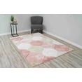 thumbnail image 1 of 4D Shaggy Rug Hand Carved Plush Thick Modern Contemporary Abstract For Living Room Bedroom 6488 (7'8"x10'8",Pink), 1 of 8