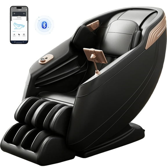 Upgo 4D SL Track Massage Chair with 3 Zero Gravity Modes, APP Control,Leather