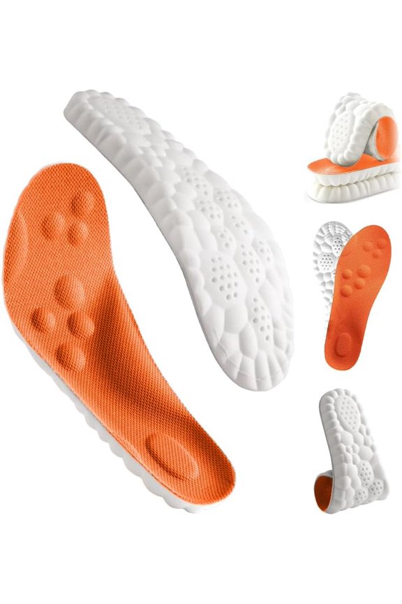4D Shoe Cloud Insoles for Men Women - Super Soft Cloud Cushioning with Adaptive Memory Foam for All-Day Comfort in Everyday Shoes, Sneakers & Casual Wear.