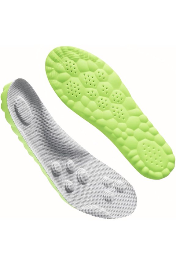 4D Shoe Cloud Insoles for Men Women - Advanced Massage and Support Technology Reduces Foot Pain, Trim-to-Fit for Sports and Casual Shoes