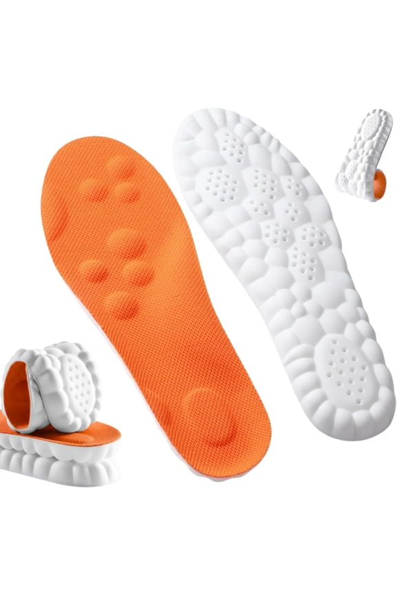 4D Shoe Cloud Insoles for Men Women - Advanced Massage and Support Technology Reduces Foot Pain, Trim-to-Fit for Sports and Casual Shoes