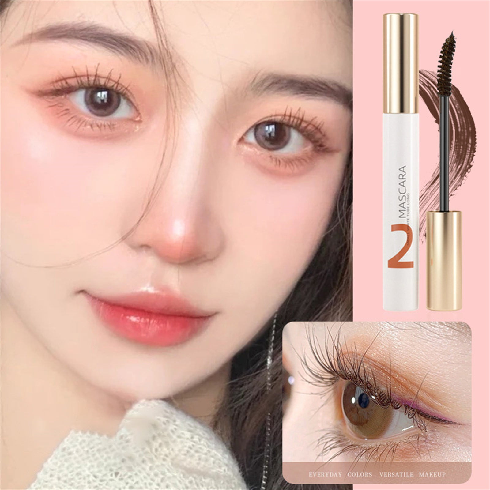 4D Silk Fiber Lash Colour Mascara Natural Waterproof Smudges Proof