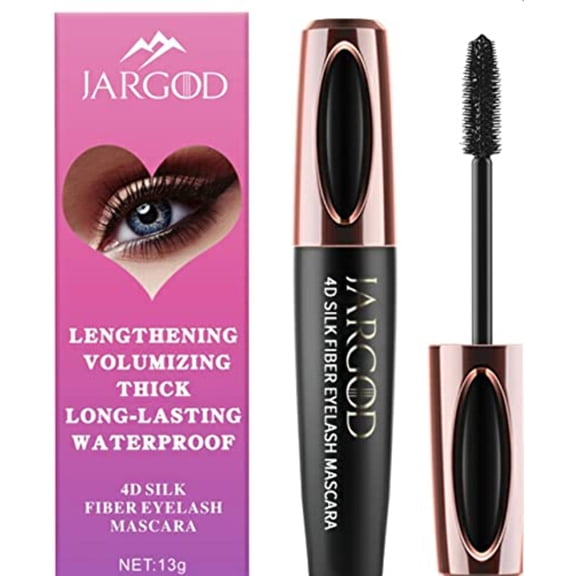4D Silk Fiber Mascara – Waterproof, Volumizing, Long-Lasting  Smudge-Proof Lash Extension Makeup for Thick, Full Eyelashes