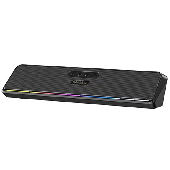 4D Surround Bluetooth Soundbar Computer Speaker, Ergonomic 16 Angle Desktop Speaker