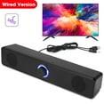 4D Surround Soundbar Wired and Wireless Bluetooth 5.0 Stereo Subwoofer