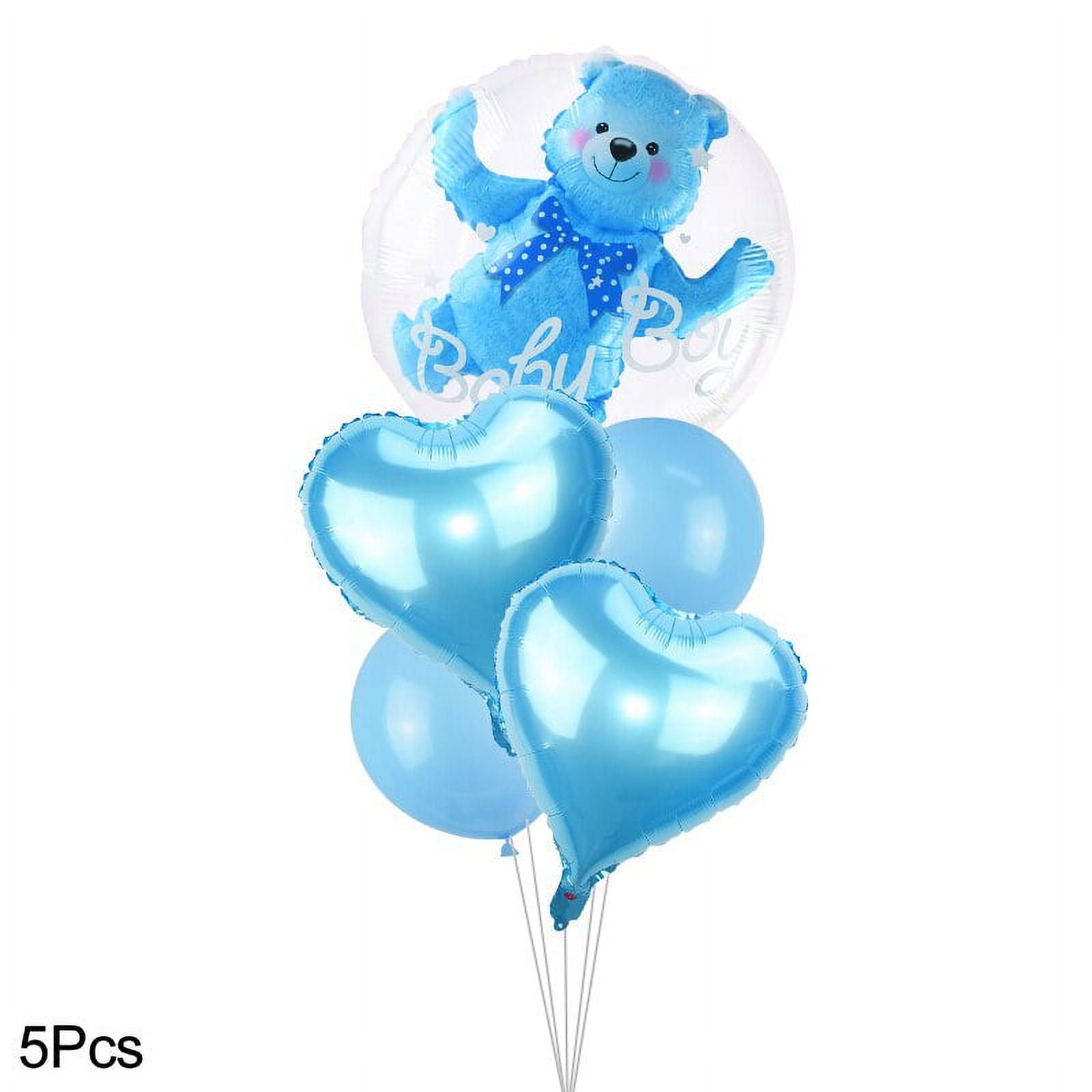 4D Transparent Baby Shower Boy Girl Bear Bubble Ball Kids 1st Birthday