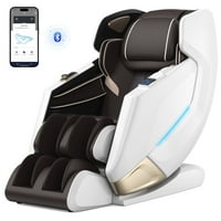 Upgo 4D Zero Gravity Massage Chair with SL-Track, Bluetooth & App Control (White)