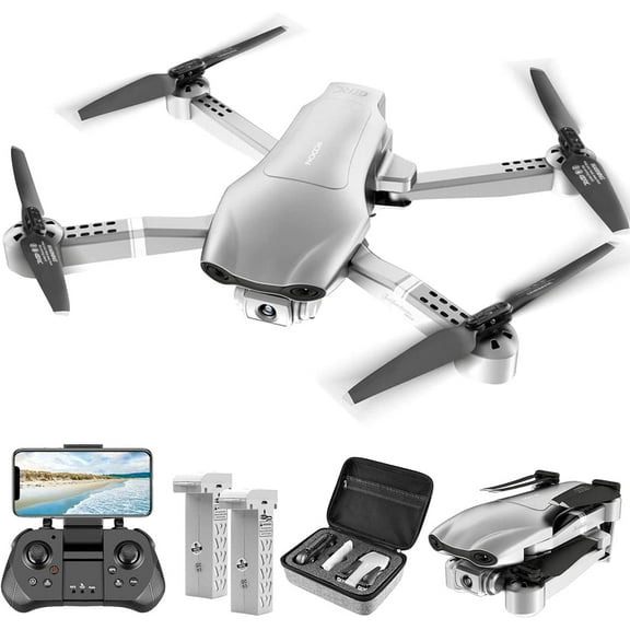 4DF3 GPS Drone with Camera for Adults 4K,5G FPV Live Video RC Quadcopter for Beginners Toys Gift,2 Batteries,GPS Auto Return Home, Follow Me,Gravity Control,Waypoint Fly, Headless Mode
