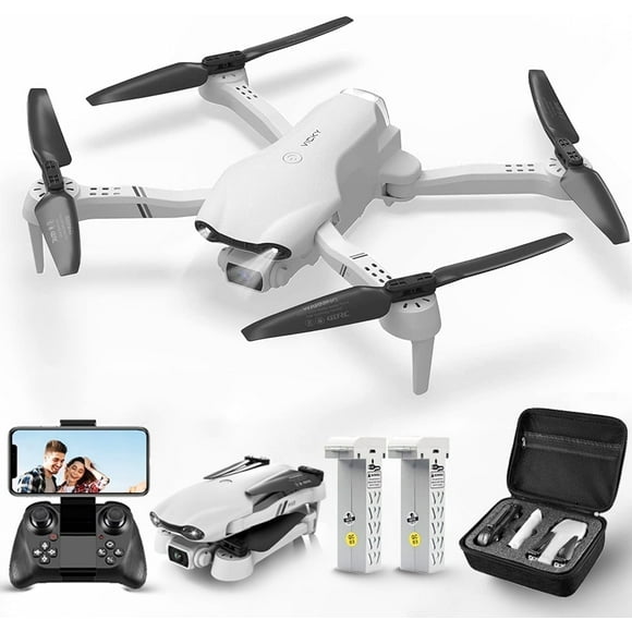 4DRC F10-1080P Wifi FPV Drone with 1080P HD Camera, Headless Mode/3D Flips, RC Quadcopter for Beginners Silver white