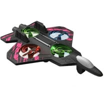 4DRC Foam Remote Control Airplanes RC Planes for Adults, RC Airplane Fighter Jet with Light, 360° Flip Fighter Jet Toys, Stunt Roll, Airplane Toy Gifts (Pink)