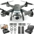 thumbnail image 1 of 4DRC V14 Drone with 1080P HD Camera Live Video 120°Wide-Angle Wifi Altitude Hold, 3D Flip 2 Batteries Black, 1 of 9