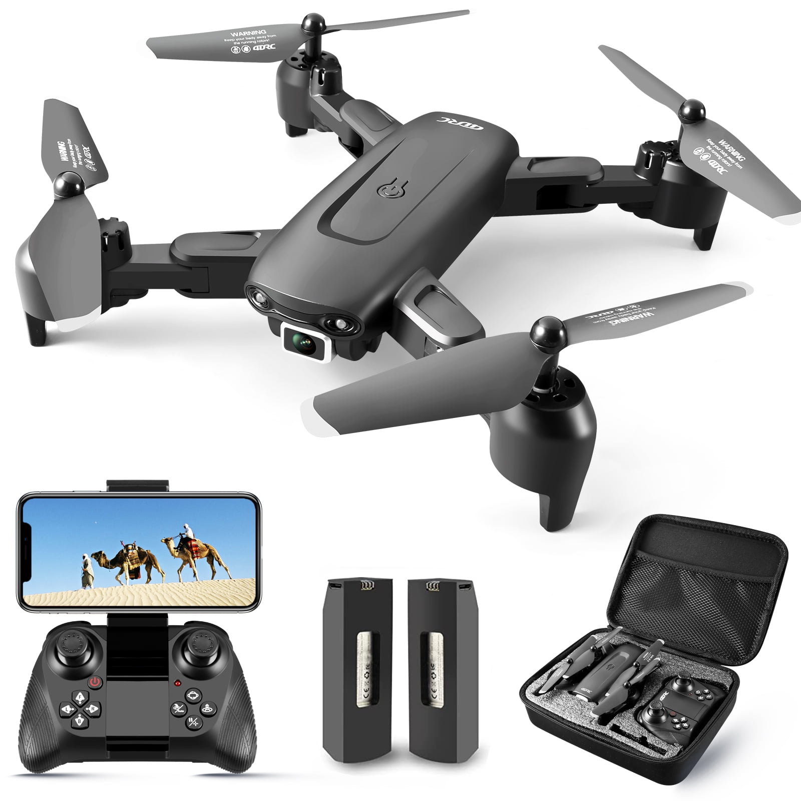 SDJMa Drones with Camera for Adults Foldable RC Quadcopter E88 Drone with  1080P HD Camera Mini Drone for Kids Gifts, WiFi FPV Live Video, Altitude  Hold, One Key Take Off/Landing, 3D Flip 