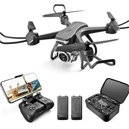 4DV14 1080P FPV HD Live Video RC Quadcopter Camera Drone with Altitude Hold, Gravity Sensor, Gesture Control, Voice Control & 2 Batterys for Kids