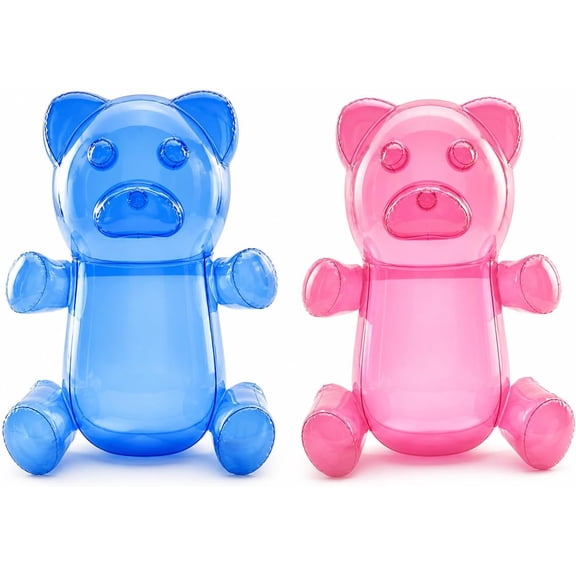 4E's Novelty 2 Pack Inflatable Gummy Bears - 24'' Large Fun Party Decorations, Candyland Theme Decor
