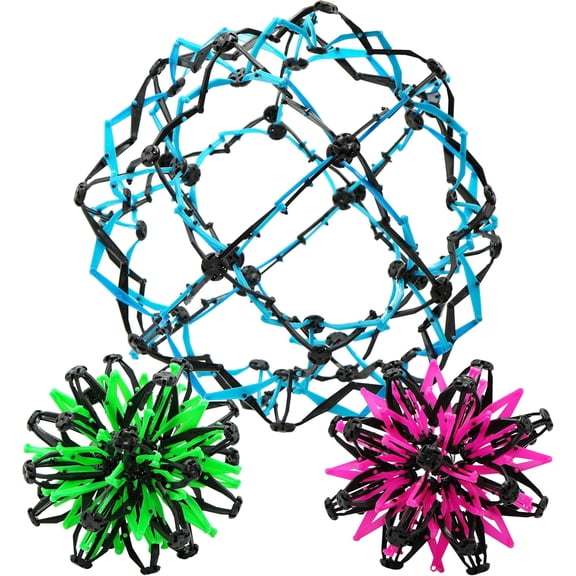 4E's Novelty 3 Pack Expandable Breathing Balls - Stress Relief Toys for Adults , Calm Down Corner Supplies, ADHD Tools